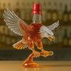 Eagle Liquor Decanter 300ml Creative Glass Whiskey Bottle 3D Carved Eagle Design Unique Gift for Whiskey Lovers And Pet Enthusiasts