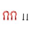 2pcs Metal RC Trailer Hook Spare Parts with Screw Fit for TRX-4 SCX10 1/10 RC Car