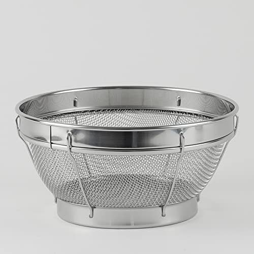 PEARL METAL Kitchen Colander, 16cm, Stainless Steel, At Aqua, Silver, HB-4080