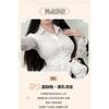 Domila JK Spice Girl Pure Wish Waist White Shirt Women's New Button Design Half Body Hip Wrap Skirt Sex Underwear