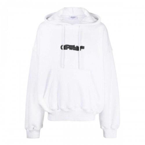 Off-White Unisex Adult Blurr Book Oversized Hoodie