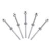 10pcs Silver Threaded Stud Ends Stainless Steel Cable Connector Cable Tensioner  Staircase Railing