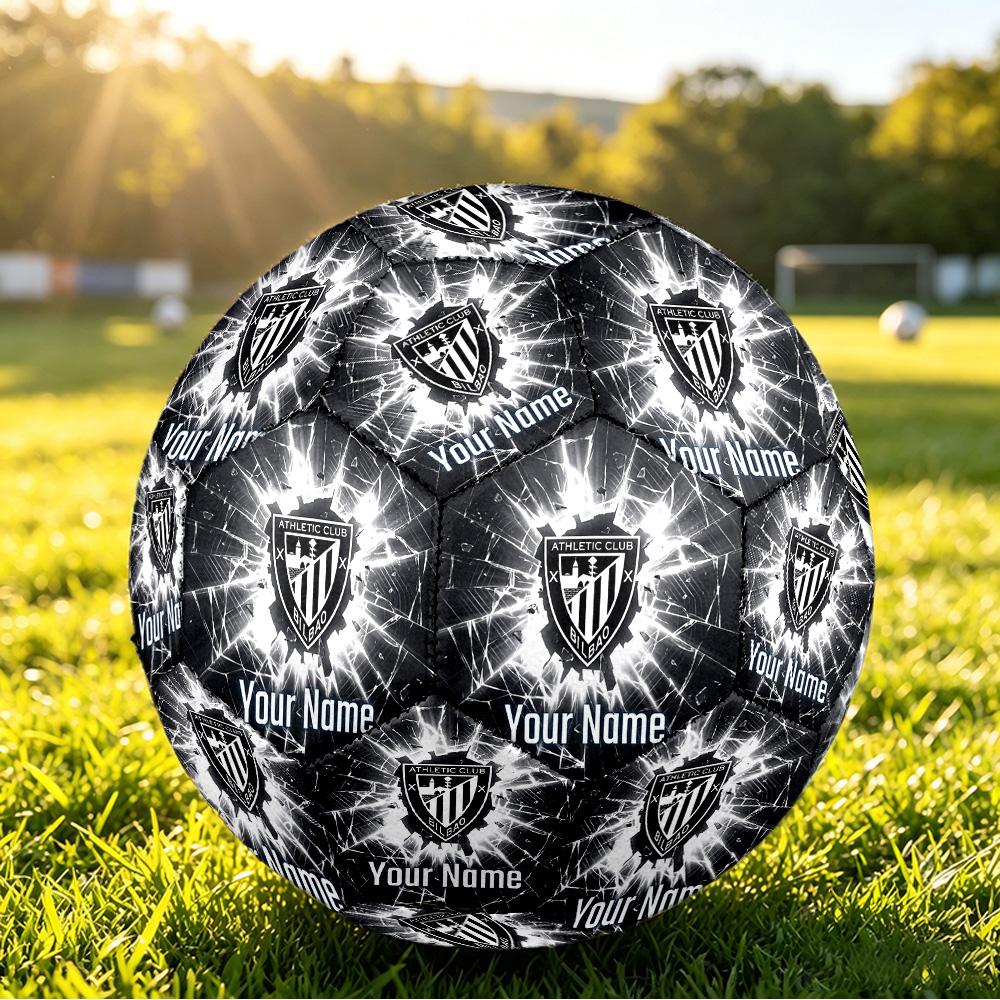 Personalized Size 5 Football Athletic Bilbao Football Pattern Outdoor Game Sports Ball Gift