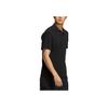 Adidas Pure Color Casual Mini-Logo Print Short Sleeve Polo Shirt Men Tops Black HM2952