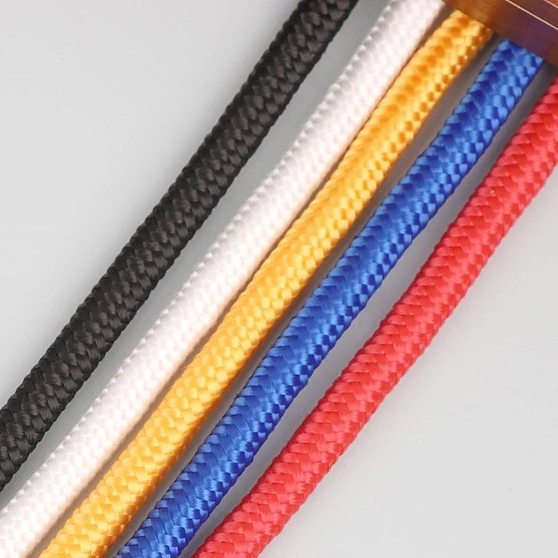 10m 4/6/8mm Thicken Nylon Rope Non-slip Wear-Resistant Strong Braided Rope DIY Bag Clothesline Handicrafts Making Accessories