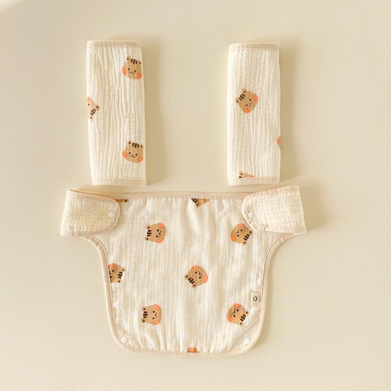 Cute Design  Infant Toddler Saliva Towel Feeding Burp Cloths Baby Bib Waist Stool Carrier Protective Cover Pad Universal