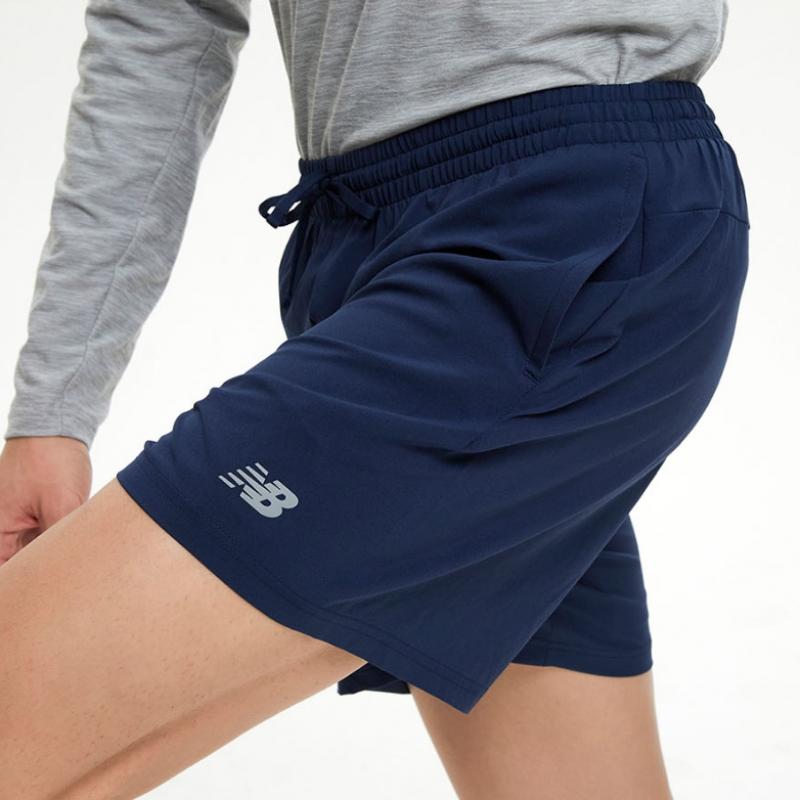 New Balance Nbnvf26201 Men Sports Essentials 4 Part 2 In 1 Woven Shorts  Navy 