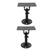 1 Pair Speaker Stand Thickened Metal Wall Ceiling Mount Speaker Bracket with Telescopic Rod for