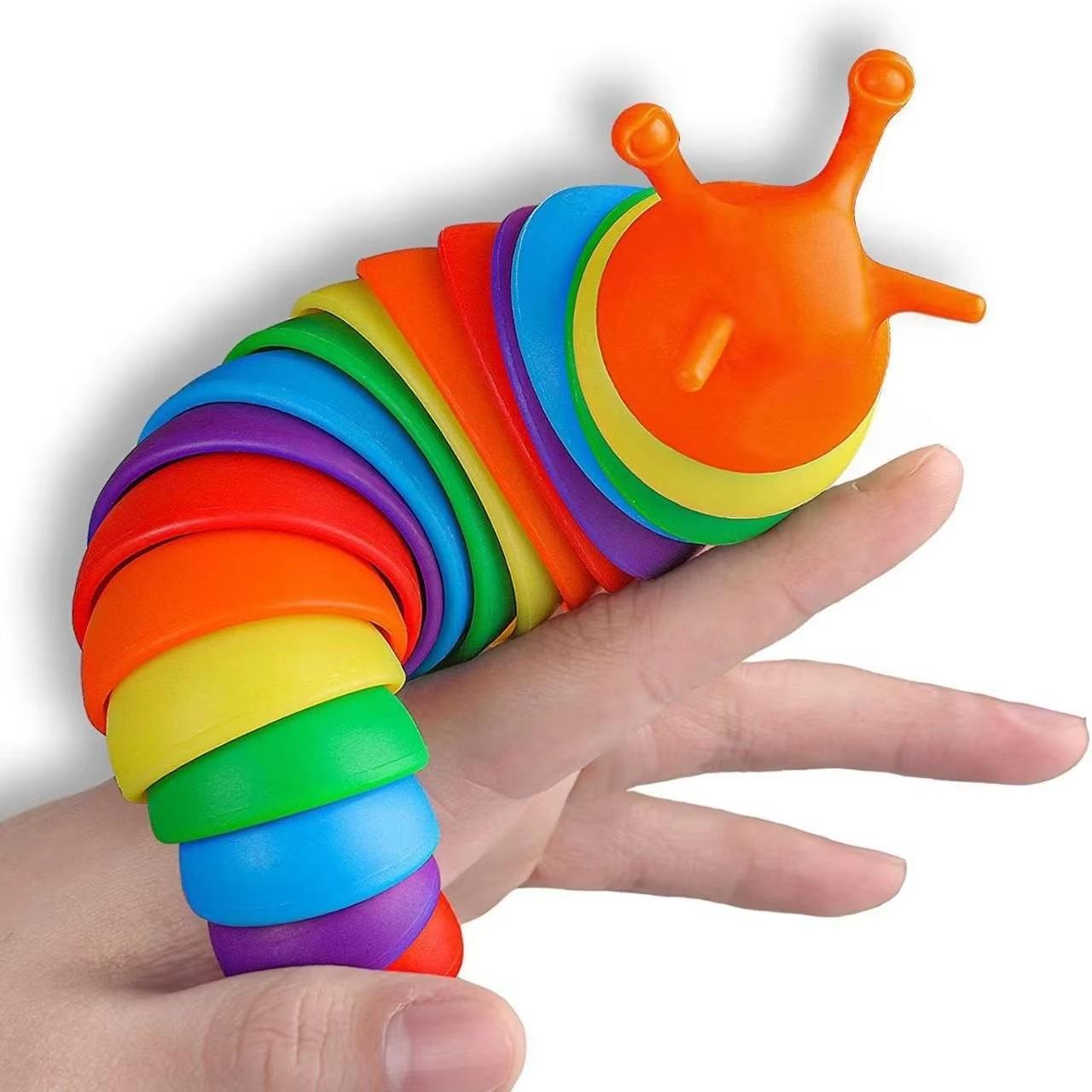 

1Pcs Vivid Slugs Caterpillar Stress Relieving Bizarre Slugs Blowing Out Stress Relieving Game Relieving Simulation Toys