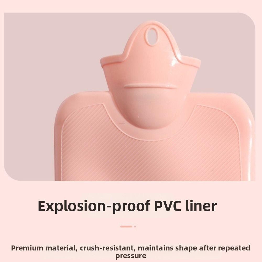 PVC Plush Shark Hot Water Bottle Insulating Winter Warm Bottle Portable Heat Reusable Bag  Home