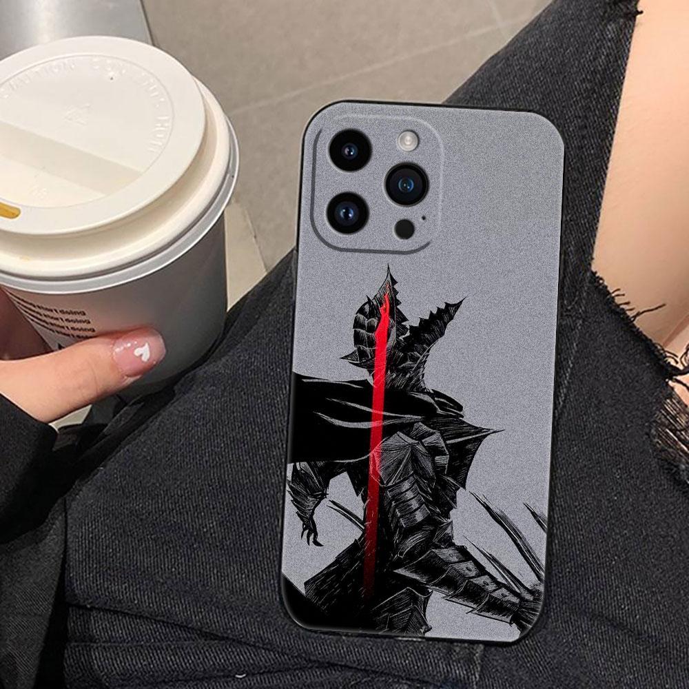 Comic B-Berserk Guts Cover Phone Case For Iphone Apple 17 AIR 16E 16 15 14 13 12 11 Pro XR Max 8 7 Plus TPU Case Funda Shell