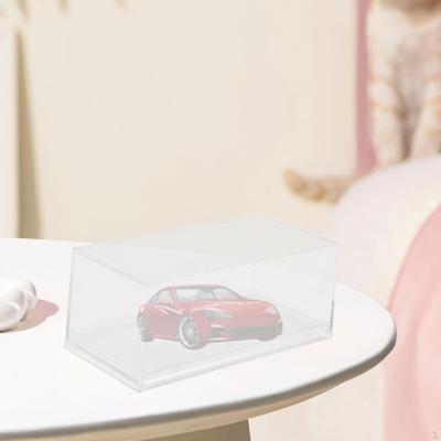 Acryl-Display-Vitrine Behälter mit Sockel Leichte Staubdichte Schutzvitrine für Maßstab 1/64