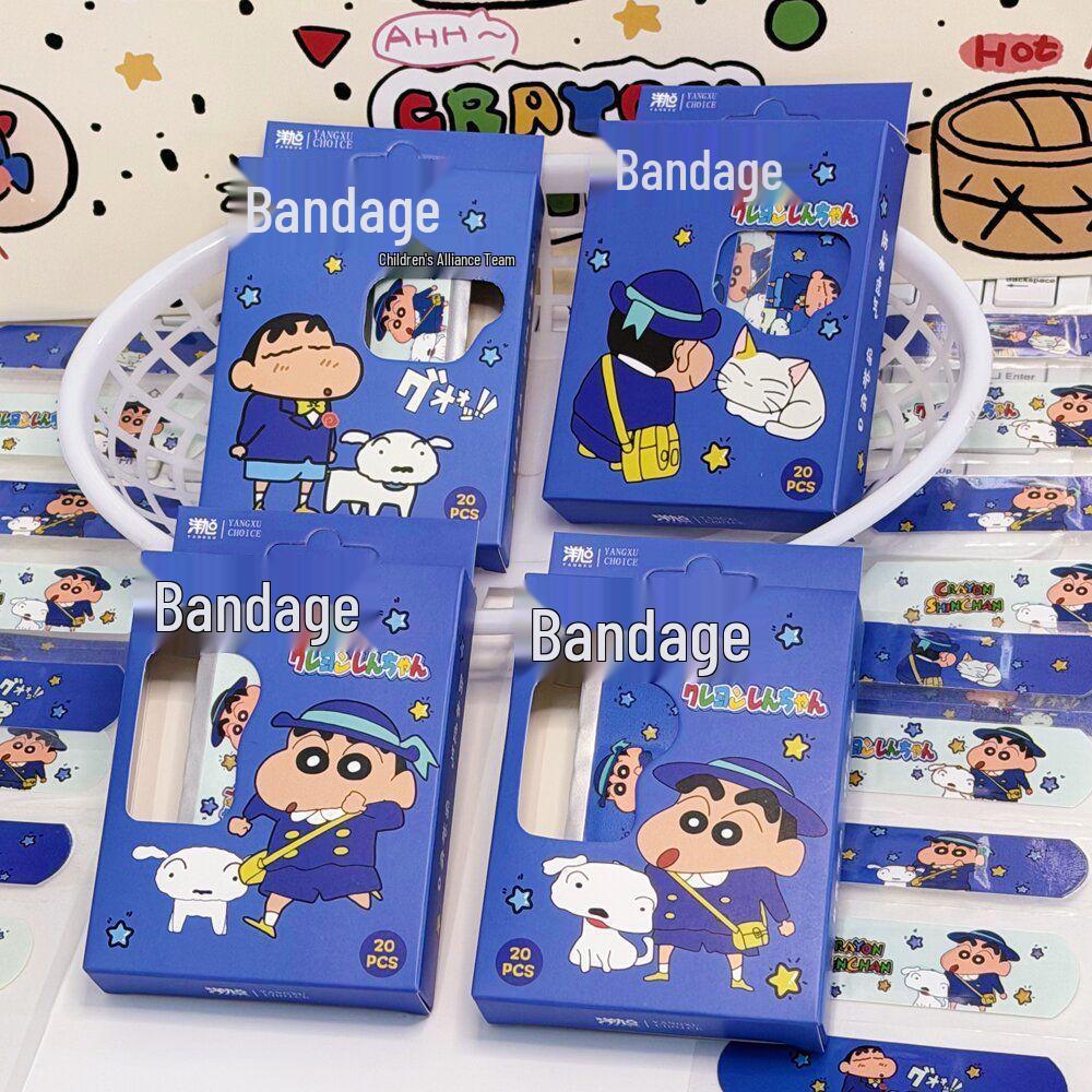 Crayon Shin-chan Waterproof Breathable Band-Aids - Cute and Individually Packaged for Kids