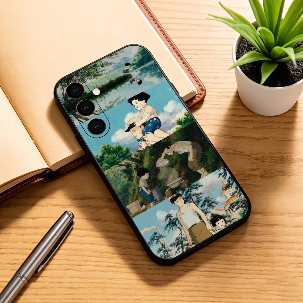 G-Grave of the F-Fireflies Phone Case For Samsung Galaxy A73,A72,A71,A70,A53,A52,A51,Soft Silicone Black Cover