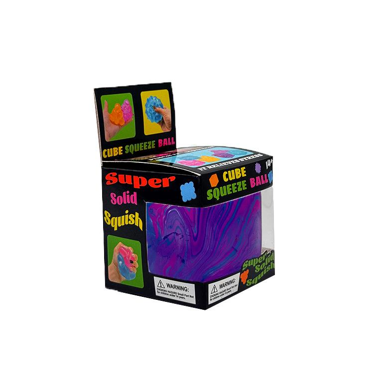 /5.5Cm Soft And Glutinous Sensory Stress-Relief Toy Needoh Cube Filled With Gel Stretchable Ball Soft Ice Cube Ball Slow Rebound
