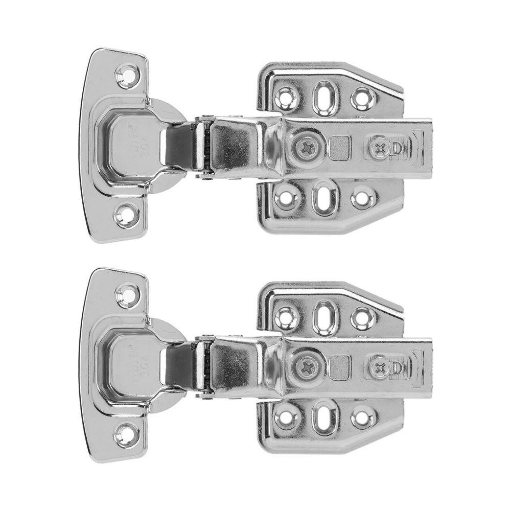 4Pcs Stainless Steel Door Hinge Buffering Damping Hydraulic Hinge Cabinet Hinge Wardrobe Door