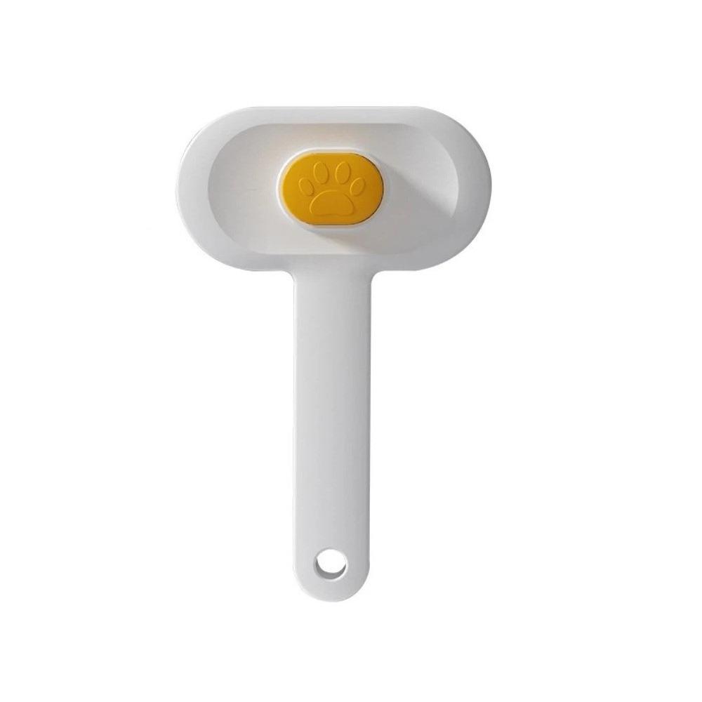 One Button Automatic Pet Hair Remover Stainless Steel Fine-toothed Cat Cleaning Comb Comfort Grip Cat Massage Comb