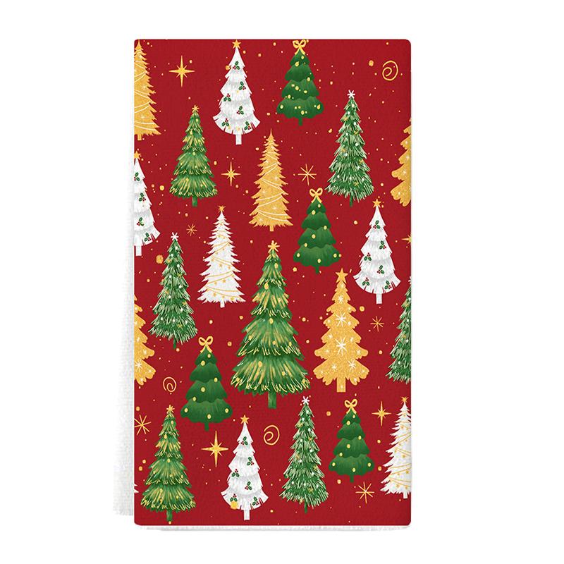 Christmas Decorations Christmas Gifts Ultra-fine Fiber Handkerchiefs Hand Towels Highly Absorbent Towels Practical 40*60cm