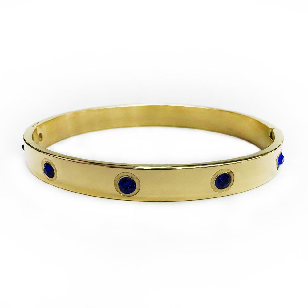 Stylish Men's & Women's Stainless Steel and Titanium Bracelets with Diamonds, Popular In Europe & America