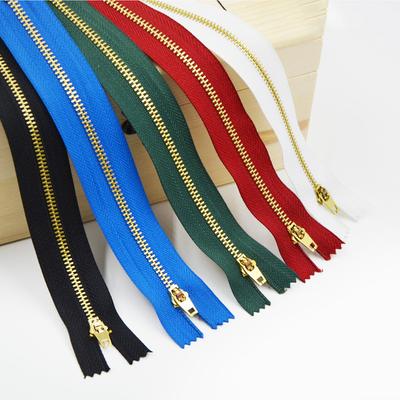 Nee. 3 Metalen Gesloten Staart Koperen Rits Jeans Casual Broek Sluiting Rits Kleding Mouwen Zak Rits