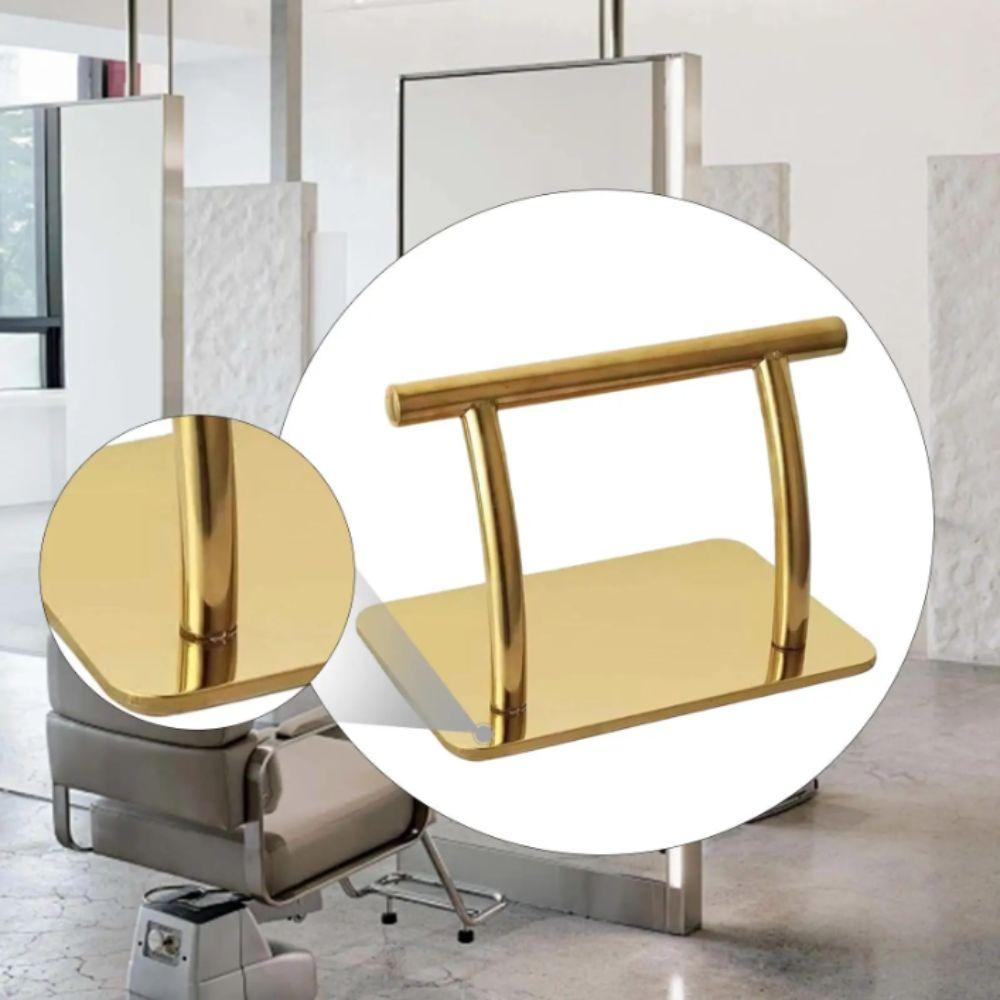 Stainless Steel Foot Rest Ergonomic Design Barber Chair Foot Rest  Tattoo Shop