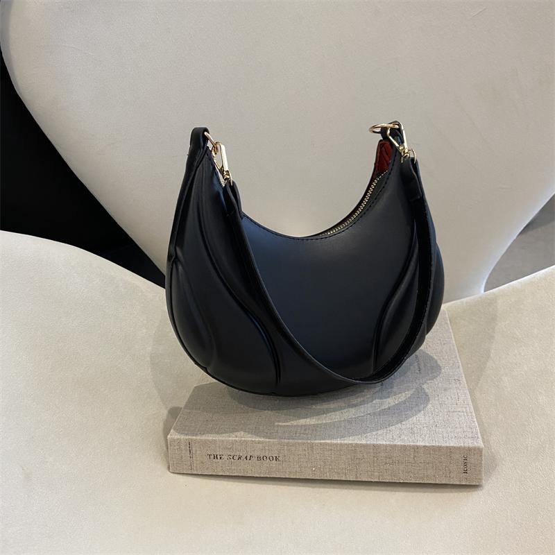 Sac pour FEMME en Polyuréthane Couleur Pure à Épaule Unique Sac à Chaîne Tendance Sac Bandoulière Sac Sous-Bras