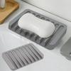 Square Creative Soap Dish, No-Drill Simple Drainage Holder for Waterless Storage