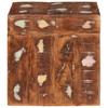 Nesting Table Set 3 Pcs Brown Solid Upcycled Wood
