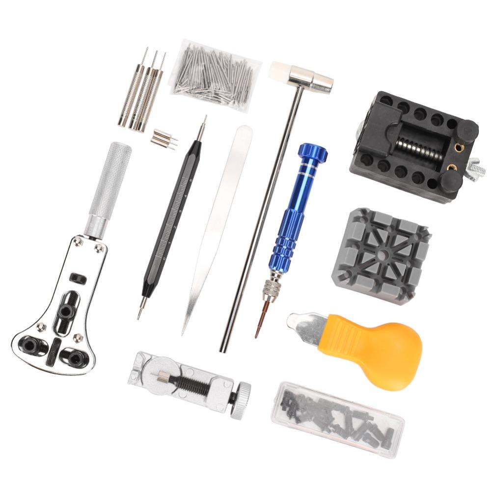 122Pcs Black Watch Tool Set 20.7 * 10cm Watch Strap Adjustment Tool For Electronic Watch