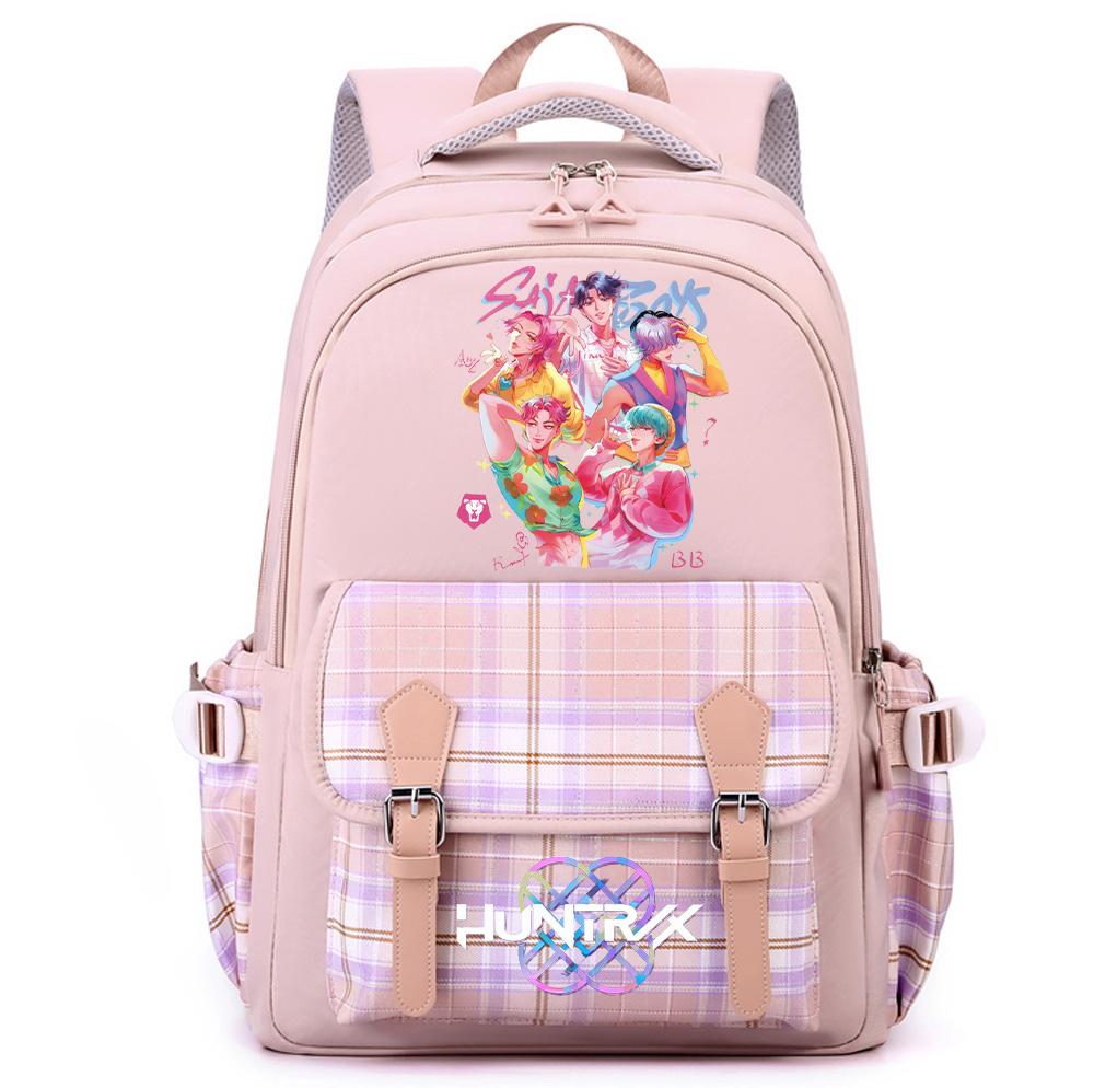 Anime K-Pop Printed Large Capacity Backpack for Teenger Student Girl Boy Schoolbag Bookbag Women Large Capacity Waterproof Travel Bag Kid Gift