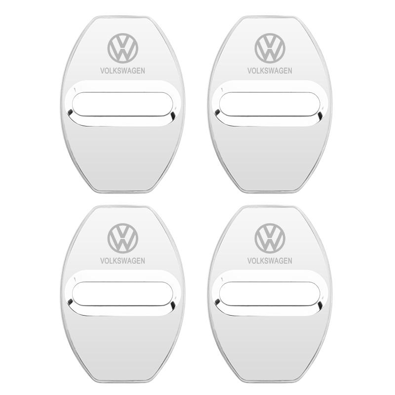 2026 Heiß Für Volkswagen VW 4 Stück/Set Mode Edelstahl Autoabdeckungen Türschloss Schutzabdeckung Für Volkswagen VW Golf Tiguan