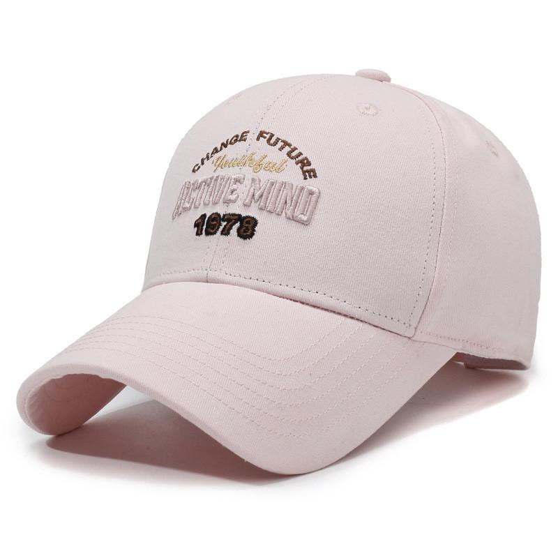 Classic Baseball Cap With Embroidered Letters For Outdoor Sun Protection