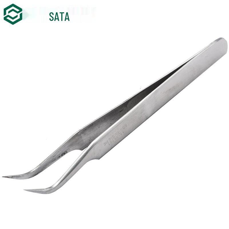 SATA 03106 Stainless Steel Micro-Curved Tweezers