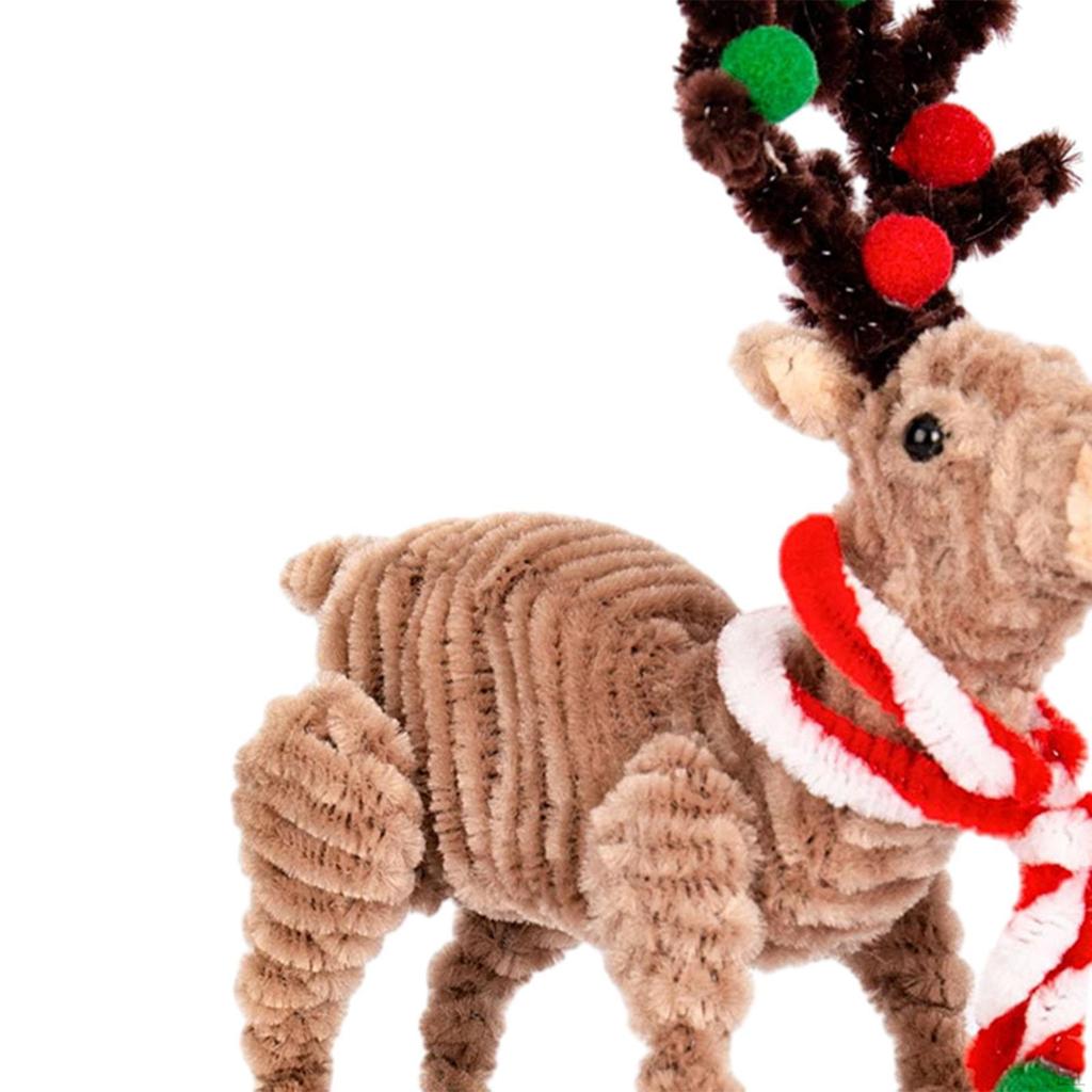 Christmas Pipe Cleaners DIY Set with 86Pcs Chenille Bars Flexible Ornament Lightweight for