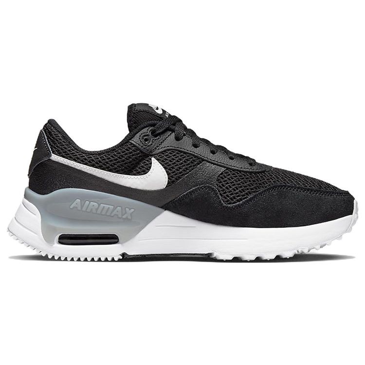 Nike Air Max SYSTM Black Wolf Grey Women Sneakers White DM9538-001