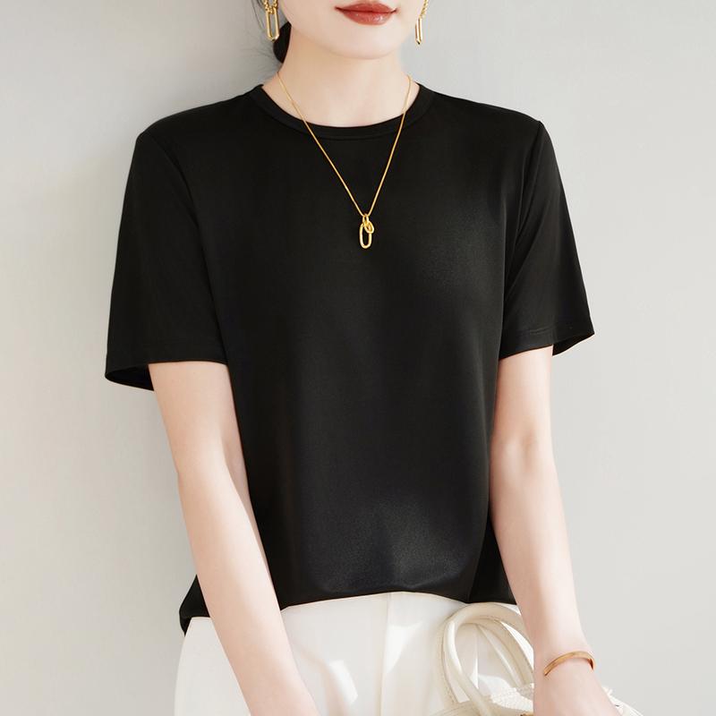 Summer Shirt for Women - 50% Mulberry Silk Blend | Wrinkle-Free & UV Protection | Luxe Lightweight Top