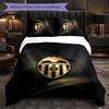 Valencia FC Themed Bedding 3Pcs Duvet Cover Set Decorative Bed Linen For Teen Room Home Decoration