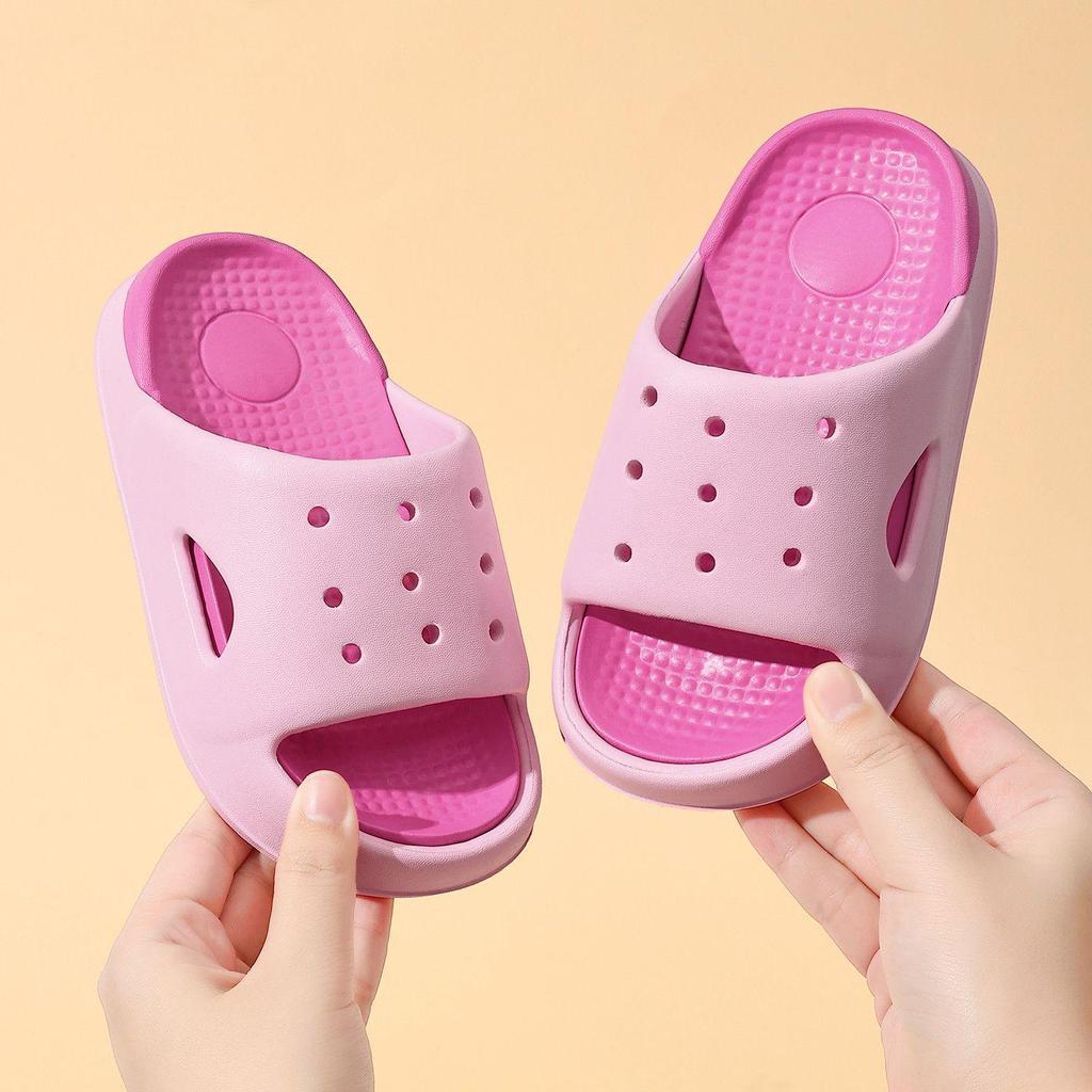 Summer 2026 Kids' Non-slip Indoor Slippers: EVA Bath Sandals for Boys & Girls, Parent-Child Style