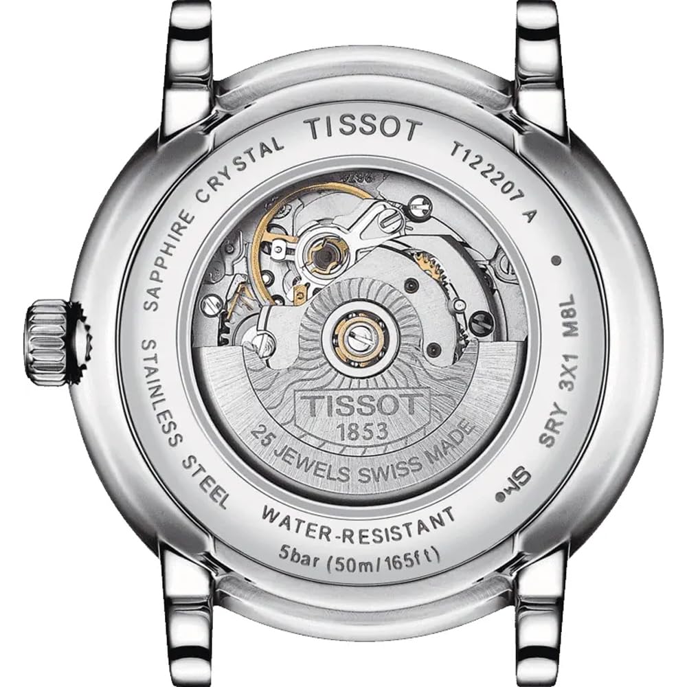 TISSOT Carson Premium Automatic Ladies' Watch with Bracelet [Official Import] T1222071103300, Silver Dial