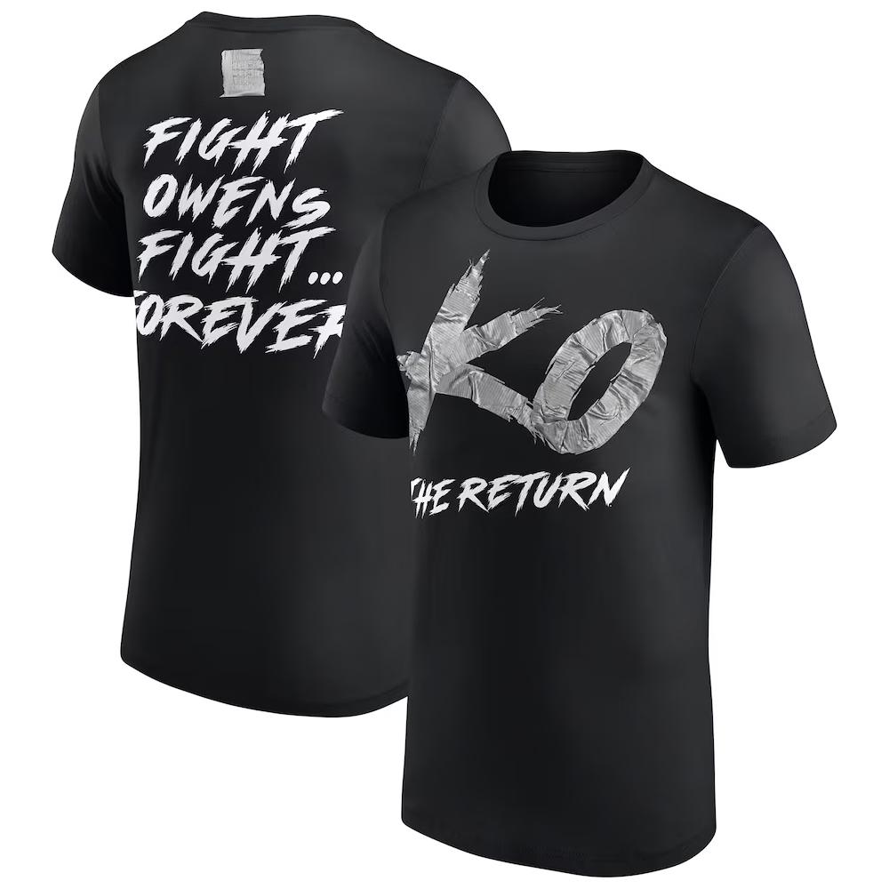 Men's Black Kevin Owens KO The Return T-Shirt 3D Printed Sports Quick Dry Short Sleeve Tops Daily Casual Plus Size T-Shirts 2026