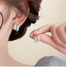 Retro Pu He Blue Earnail Female 2026 New Popular Earrings Summer Light Luxury Earrings, Small Design Jewelry