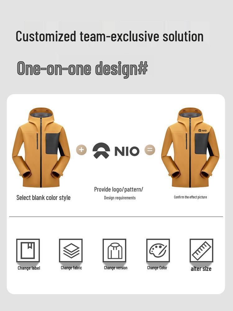 Customized Windproof/Waterproof Jacket with Logo Printing for Men & Women - Ideal for Corporate Group Purchases