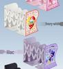 Happy Man Cartoon Book Stand & Desktop Organizer - Retractable, Folding Bookshelf & Clip for Students