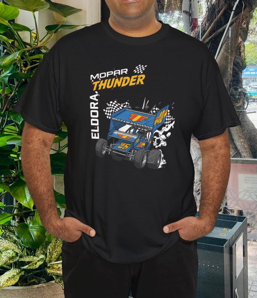 Men s and Women s T-shirts VTG Y2K Mopar Thunder At Eldora 2004 T-Shirt Men s USAC Racing Cotton Blend M