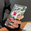 Clear Square Back Tube Case Protection For iPhone 13 12 14 Pro Max 15 Plus 16 ProMax 11 Anti-Oxygen,Star Crayon Shin Chan Pattern Casing
