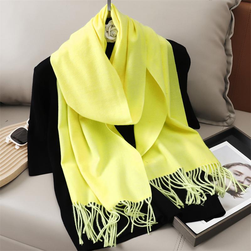 Winter Solid Scarf Women Cashmere Soft Warm Scarves Hijab Female Long Headband Shawl Wrap Bandana Foulard Echarpe Poncho Stoles