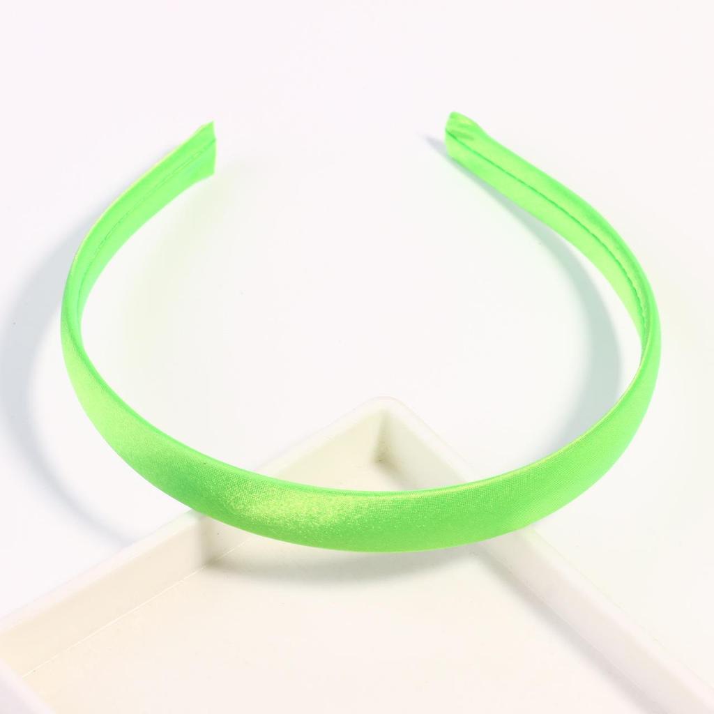 1.5CM Candy Color Satin-Fabric Wrapped Plastic Headband - DIY Hair Accessory