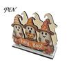 Seasonal Party Gift Halloween Wooden Napkin Holder, Ghost Black Cat Decorative Tabletop Tissue Stand Dispenser, Paper Towel Holder for Holiday Dining