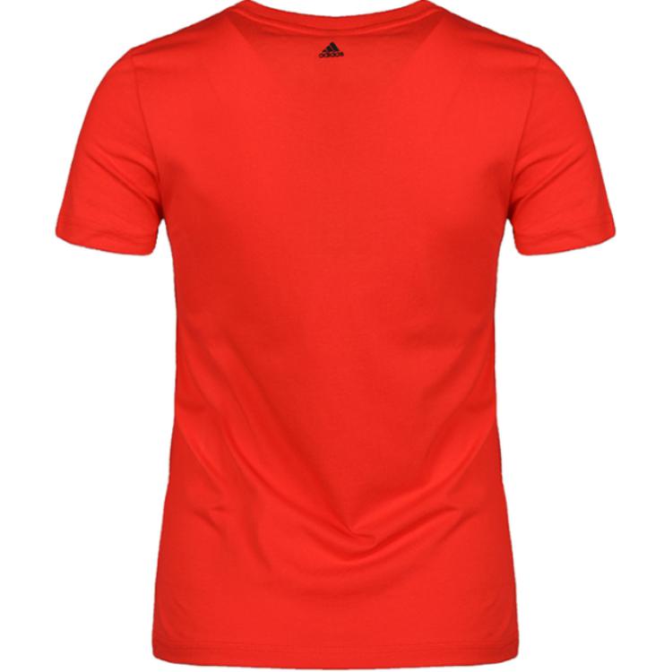 Adidas Gfx Ss T Linear Round Neck Comfortable Short Sleeve T-Shirt Women Tops Red DM5346