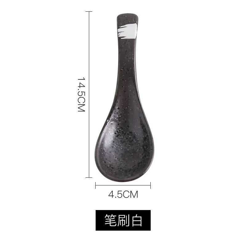 1Pc Ceramic Spoons, Hotel Restaurant Tableware